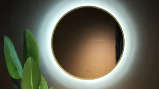 Зеркало с подсветкой ArtMax Sanremo AM-San-1000-DS-F-Gold 100 см золото